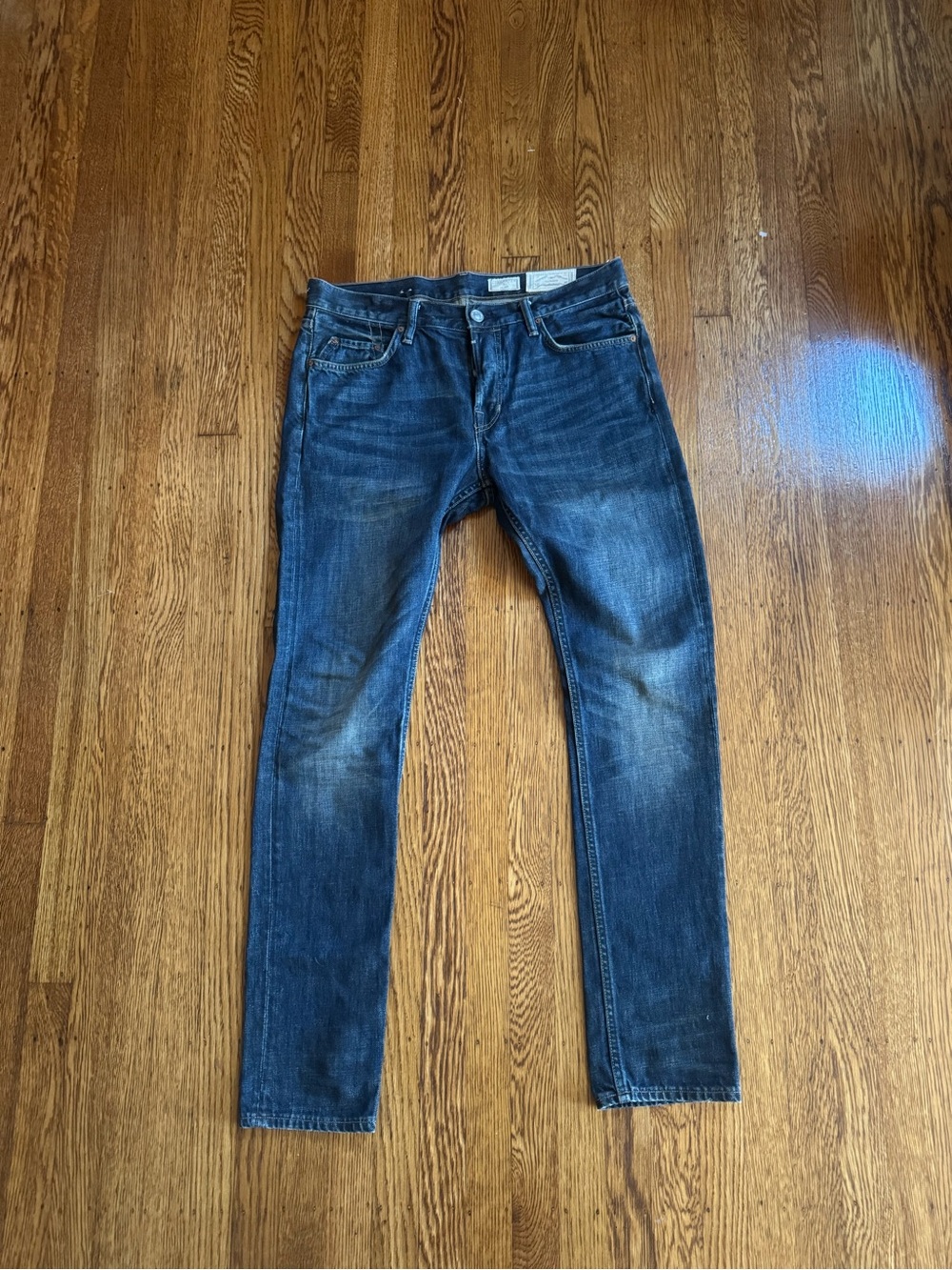 AllSaints Cigarette Jeans W32 Dark Wash Slim Tapered Designer Denim